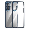 For Samsung Galaxy S25 5G Anti-fingerprint Highly Transparent PC Phone Case(Blue)