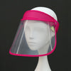 Anti-Saliva Splash Anti-Spitting Anti-Fog Anti-Oil Protective Cap Empty Top Hat Mask Removable Face Shield(Purple)