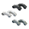 SF-YSZ-2 Mirror Code Motorcycle Modification Aluminum Alloy CNC Rearview Extension Bracket Set (Black)