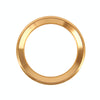 Aluminium Alloy Steering Wheel Decoration Ring Cover Sticker for BMW(Gold)