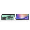 For Samsung Galaxy A36 5G Sliding Camshield TPU + PC Shockproof Phone Case with Holder(Green)