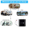 TE-PD01 PD 20W + QC3.0 USB Dual Ports Quick Charger with Indicator Light, EU Plug(Black)