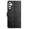 For Samsung Galaxy A26 5G Flower Embossed Leather Phone Case(Black)