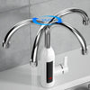 Smart Household Digital Display Instant Hot Kitchen Electric Faucet, Plug: EU Plug(Stainless Steel)
