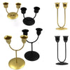 Small U Gold U-shaped Iron Candle Holder Home Dinner Romantic Candle Holder Ornament
