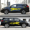 2 PCS/Set D-218 Wolf Totem Pattern Car Modified Decorative Sticker(Yellow)