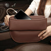 Multifunctional Car Seat Crevice Storage Box, Pattern: No Logo(Saddling brown)