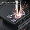 For Samsung Galaxy S24 / S23 / S23+ 5G ENKAY AR Anti-reflection Individual Diamond Ring Camera Lens Glass Full Film(Black)