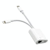NK-1035 Pro 2 in 1 USB-C / Type-C + 8 Pin Male to RJ45 + 8 Pin Charging Female Interface Adapter