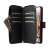 For Samsung Galaxy A24 Nine-card Slots Zipper Wallet Bag Leather Phone Case(Black)