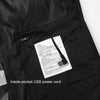 Dual Control Switch Smart USB Heating Down Vest, Size: M(Black)