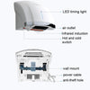 Interhasa  220V 1800W Hot and Cold Switching Electric Hand Dryer,Model: A1003 Black,CN Plug