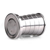 Stainless Steel Camping Folding Cup Traveling Outdoor Camping Hiking Mug Portable Collapsible Cup S 60ML