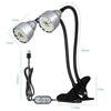 LED Clip Plant Lamp USB Remote Control Dimming Grow Light, Style: Three Head(Full Spectral)