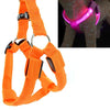 LED Dog & Cat Harness, Small, Orange - Light Up Safety Vest