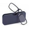 TR90 Pince-nez Reading Glasses Presbyopic Glasses with Portable Box, Degree:+1.50D(Blue)