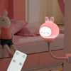 USB Night light LED Cute Bedroom Sleep Eye Protection Bedside Lamp, Style:Remote Control Version(Rabbit)