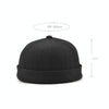 G12788 Iron Mark Street Melon Skullcap Retro Flanged Landlord Hat without Eaves, Size: 58cm(Deep Beige)