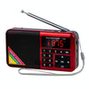 Bluetooth Card Radio Digital FM Player, Specifications: Y-509FM (No Solar Panel)(Red)