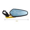 Electric Bike Motorcycle Modified Reversing Retro Rearview Handle Mirror All Aluminum Reflective Rearview Mirror(Red)