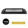 DC 12V 2.6W 6000K IP67 Marine RV Waterproof LED Stair Deck Dome Light Ceiling  Lamp, Black Shell and Rubber Base