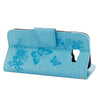 For Galaxy A3 (2017) / A320 Butterflies Embossing Horizontal Flip Leather Case with Holder & Card Slots & Wallet & Lanyard (Blue)