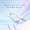 Baseus Pudding Series 20W Type-C to 8 Pin Fast Charging Data Cable, Length:2m(White)