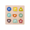 2 PCS Wooden Number Shape Matching Board(Shape Cognition)