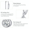 Sterling Silver S925 Earrings Simple Zircon Earrings