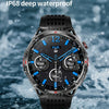 HT28 1.85 inch Silicone Strap IP68 Waterproof Smart Watch, Support Sleep Monitoring(Blue)