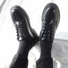 Men PU Leather Shoes Breathable Business Formal Wear Low Top Martin Boots, Size: 43(Black)