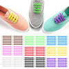 12 PCS / Set Creative Unisex Women Men Athletic Running No Tie Shoelaces Elastic Silicone Shoe Lace for All Sneakers(Yellow)