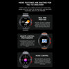 LOKMAT COMET2 PRO 1.46-Inch 5ATM Waterproof Bluetooth Call Smart Watch, Color: Black Stainless Steel