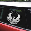 4 PCS Car Personality Decals Electric Car Stickers Decoration Fire Phoenix Totem(Reflective Silver)