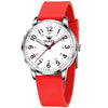 OLEVS 9953 Women Simple Silicone Strap Waterproof Quartz Watch(Red)