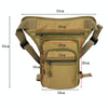 Outdoor Motorcycle Riding Waist And Leg Bag Man Multi Compartment Waist Pack(Khaki)