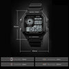 SKMEI 1299 Multifunctional Outdoor Sports Noctilucent Waterproof Digital Display Wrist Watch (Black)