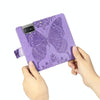For  Asus Zenfone 7 ZS670KS Butterfly Love Flower Embossed Horizontal Flip Leather Case with Bracket / Card Slot / Wallet / Lanyard(Light Purple)