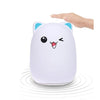 Color Change Cat Shape USB Rechargeable LED Silicone Soft Nightlight (Blue)