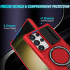 For Samsung Galaxy S24 Ultra 5G Sliding Camshield MagSafe Holder TPU Hybrid PC Phone Case(Red)