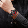 SKMEI 9211 Fashion Sports Stereo Dial Luminous Pointer Creative Watch Business Trend Men Quartz Watch(Black)