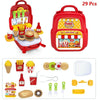 Educational Toys Children Simulation Pretend Play House Toys Kit Backpack(Fast Food)