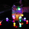 10m 100 LED Colorful String Rope Light with Tail Plug-in