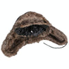 Autumn Winter Imitation Leather Outdoor Ride Hat Ear Protection Pilot Hat, Size: XL About 58-60cm(Black)