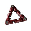 Stress Relieving Alloy Massage Bracelet Infinite Flip Fingertip Chain Fidget Toy(Red)