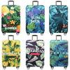 Thickened Wear-resistant Stretch Elastic Luggage Dust Cover, Size: S(Banana Leaf Purple)