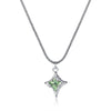 OPK GX2422 Stainless Steel Quadrangle Pendant Temperament Necklace