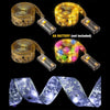 3m 30LEDs LED Christmas Tree Decoration Bronzing Ribbon Lights(Gold-Warm White)