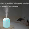 USB Mini Desktop Colorful Night Light Car Humidifier, Spec: 250ml (Y-Blue)