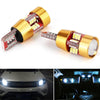 2 PCS LED Light Bulb 6000K White Super Bright 168 2825 W5W T10 Decoder Replacement, For Car Dome Map Side Marker Door Courtesy License Plate Lights(Gold)